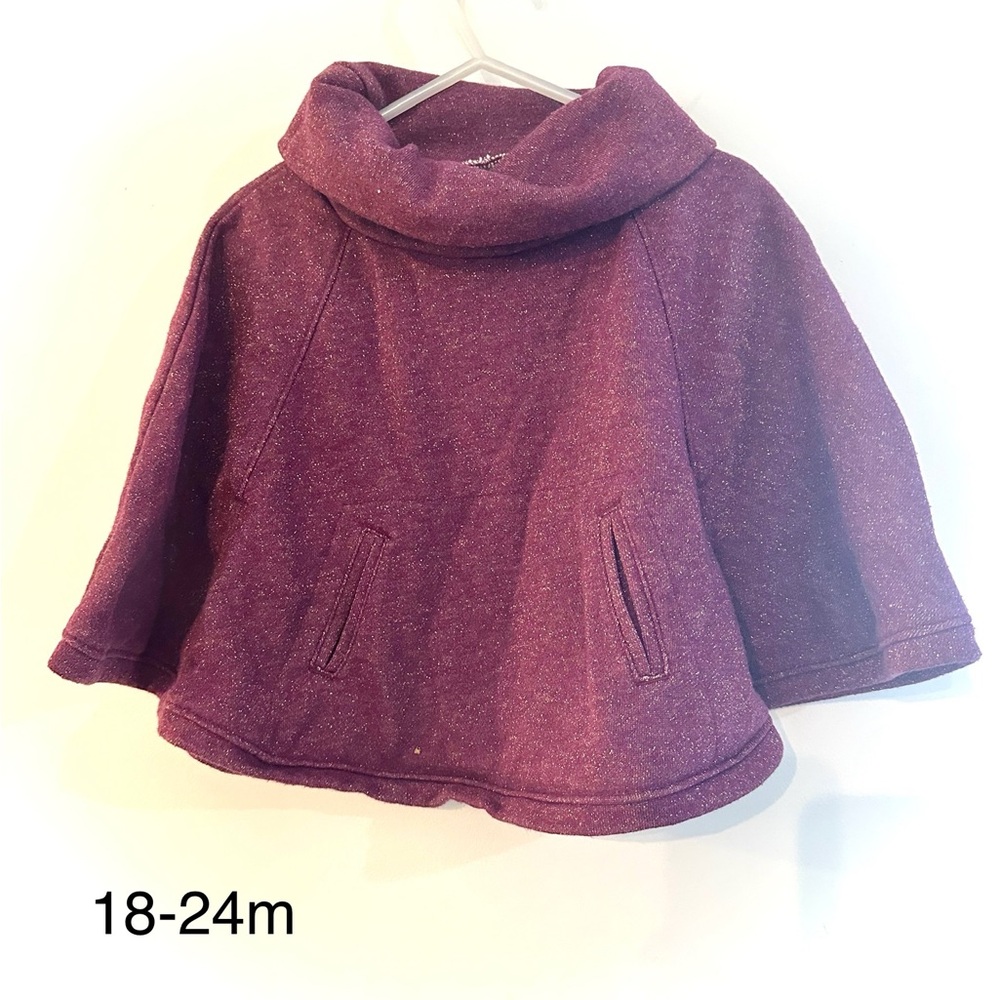 Old Navy Kids Poncho in Rich Purple